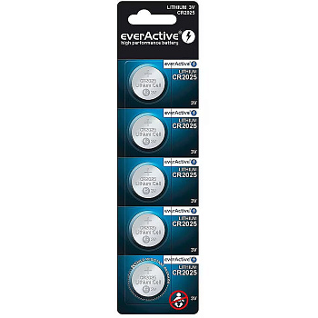 CR2032 5BL everActive BLISTER lithium batteries